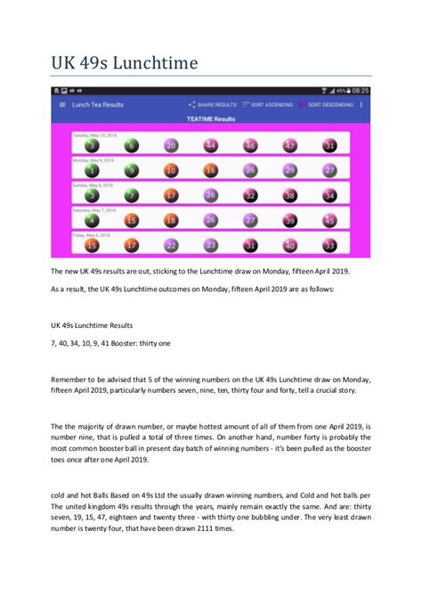 2016 lunchtime and teatime results|Old UK 49s Lunchtime Results from the year 2016 .